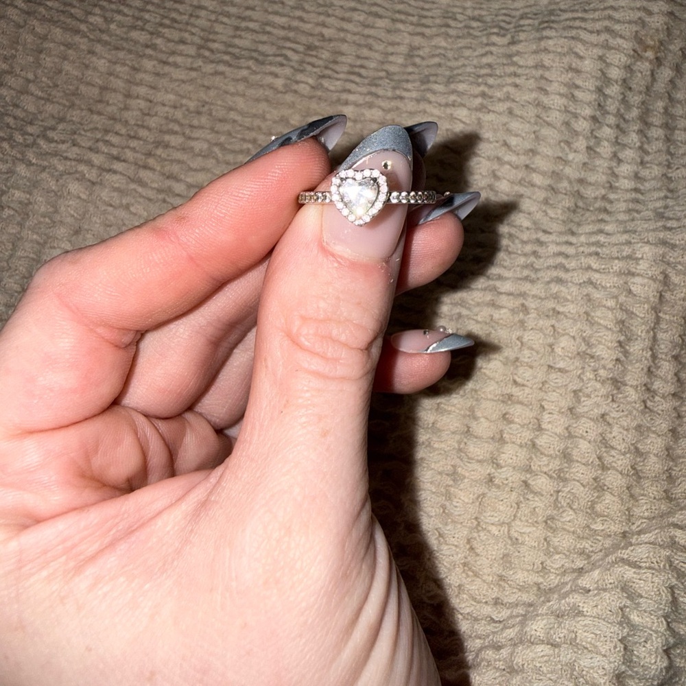 Pandora Silver Heart Ring